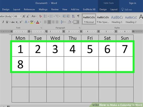 Libreoffice Calendar Template