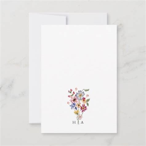 Colorful Floral Wedding RSVP Card | Zazzle