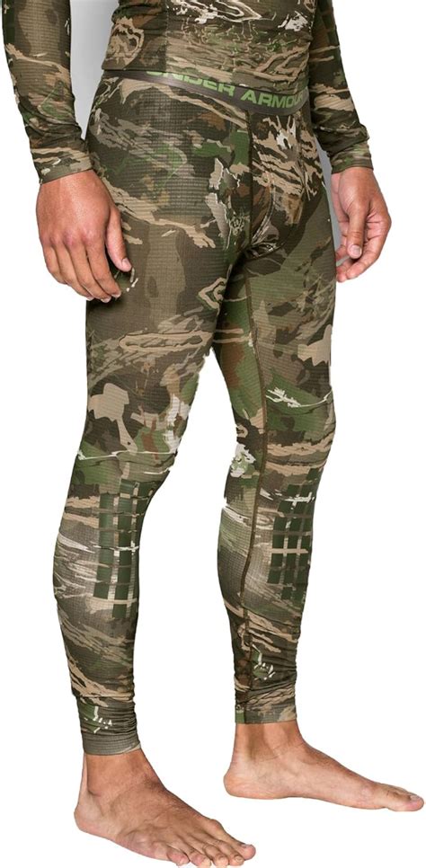 Under Armour Men`s Camo Base Compression Pants Leggings Camo 1247861 943 Brown Small At