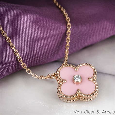 Van Cleef Arpels Limited Edition Pink Porcelain Vintage Alhambra