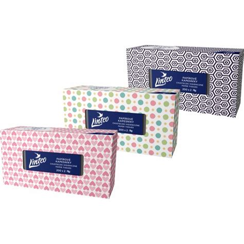 Linteo Paper Tissues Two Ply Paper Pcs Per Box Chusteczki