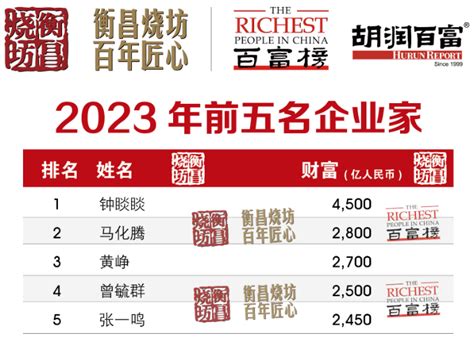 2023胡润百富榜出炉！前十名唯一一位新人来自新能源领域电池网