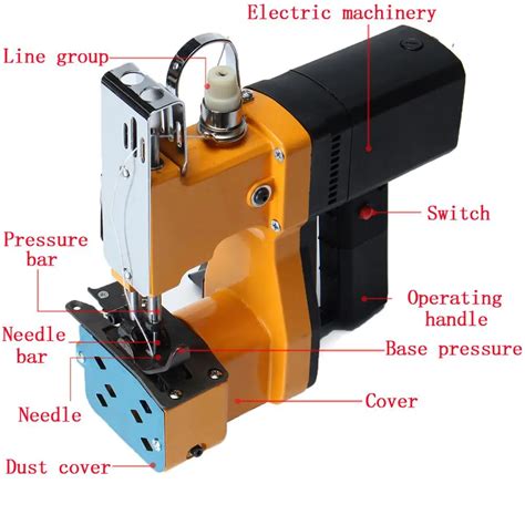 Portable Handheld Electric Bag Closer Industrial Sewing Machine With