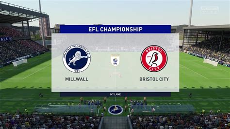 Fifa Millwall Vs Bristol City Efl Championship Gameplay Youtube