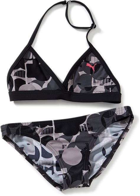 PUMA Mädchen Halterneck Bikini No 1 Logo Amazon de Bekleidung
