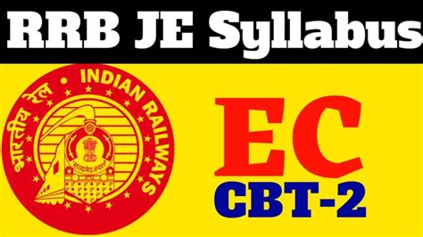 Rrb Je Syllabus Electronics Engineering Pdf Rrb Je Electronics