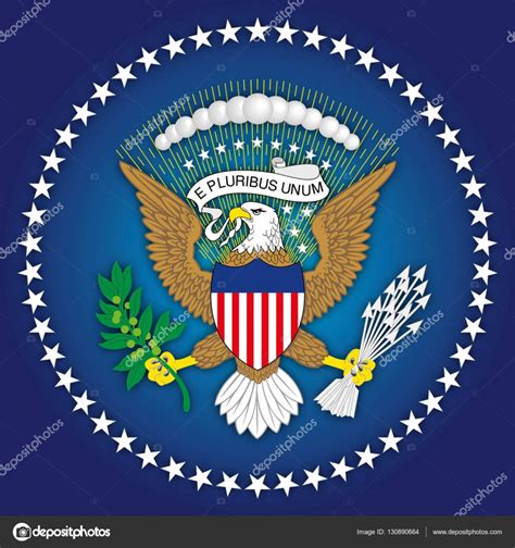 United States Of America Coat Of Arms Of The President Stock Vector