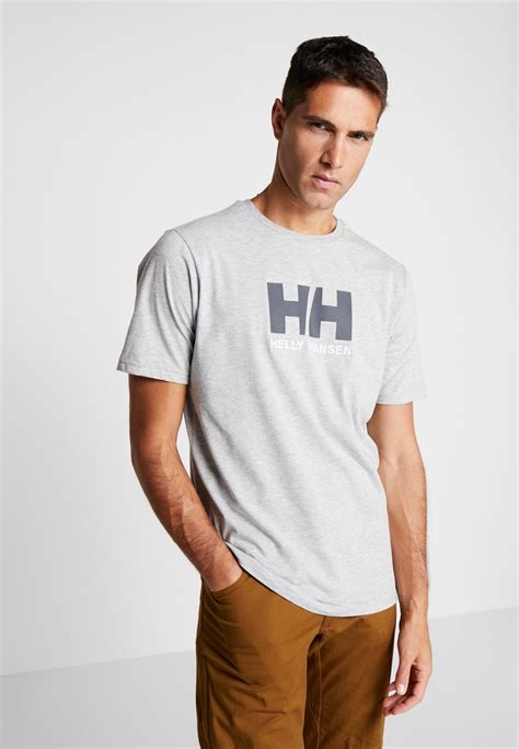 Helly Hansen Hh Logo Potiskana Majica Grey Melangesiva Zalandosi