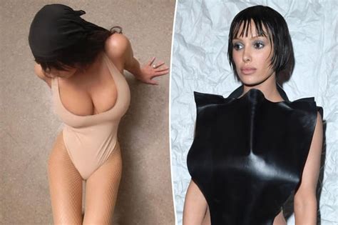 Particle News Bianca Censori Flaunts Nude Thong Bodysuit And Fishnets In New Instagram Story