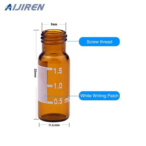 Ml Chromatographie Autosampler Vial Cap Septum Aijiren Hplc Vial Factory