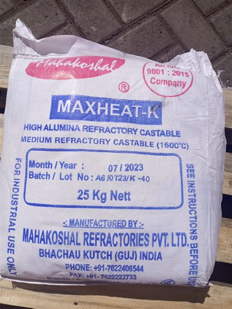 Castable Refractory Cement In Kampala Uganda Maxheat K 1600C