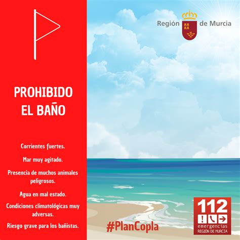 Bandera amarilla en El Lastre y roja en La Bahía Precaución en playas