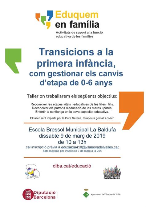 Eduxarxa Blog Archive Taller Per Pares I Mares Transicions A La