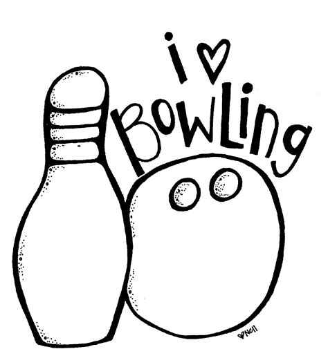 Bowling Print And Color Free Printables