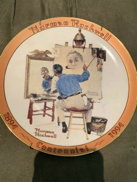 Mavin Norman Rockwell 1994 Vintage Plate Bradford Exchange Triple