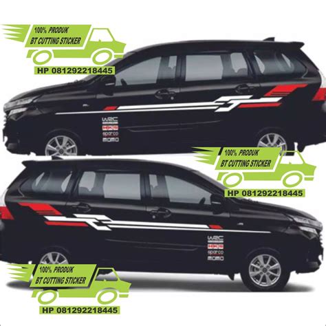 Jual Stiker Mobil Avanza Stiker List Body Mobil Avanza Xenia Sticker