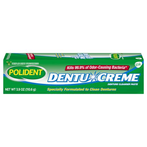 Save On Polident Dentu Creme Denture Toothpaste Triple Mint Order