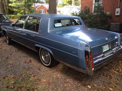 1989 Cadillac Brougham Light Blue Ext Dark Blue Int Classic Cadillac