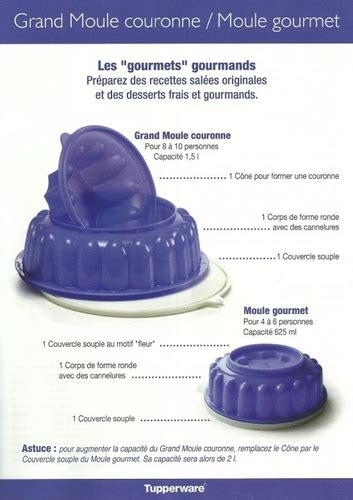 Fiche Tupperware Grand Moule Couronne Gourmet Les Macarons La