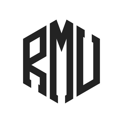 Premium Vector | RMU Logo Design Initial Letter RMU Monogram Logo using ...