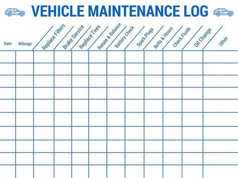 Car Maintenance Spreadsheet pertaining to Vehicle Maintenance Log Book ...