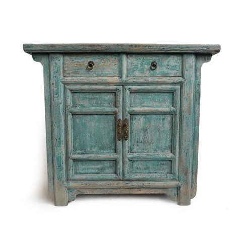 Vintage Blue Side Cabinet Furniture | Design MIX Gallery