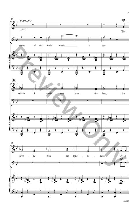 The Lake Satb By Jay Althouse Jw Pepper Sheet Music