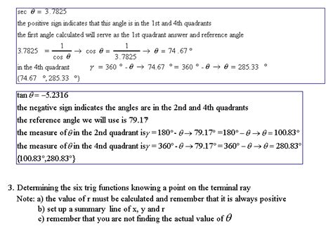 Trig Functions