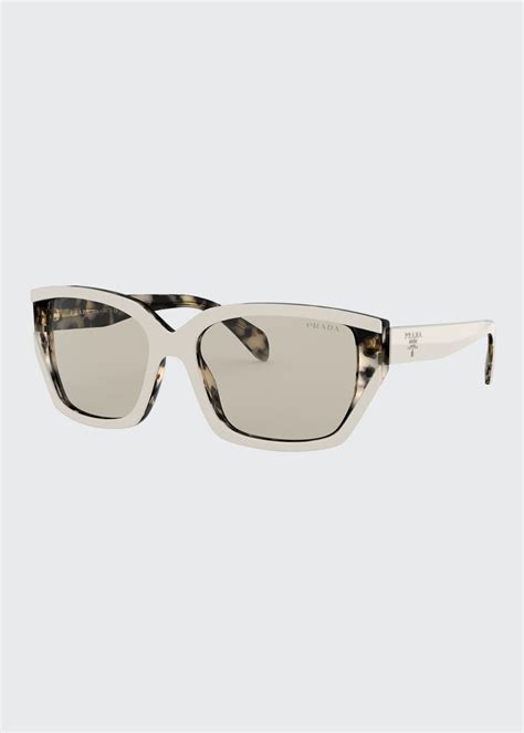 Prada Rectangle Acetate Sunglasses Bergdorf Goodman