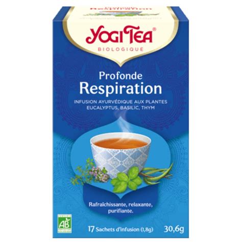 PROFONDE RESPIRATION BIO YOGI TEA Boîte de 17 sachets d infusion