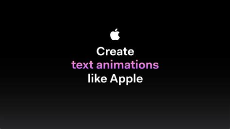 Create Text Animations Like Apple After Effects Tutorial Youtube