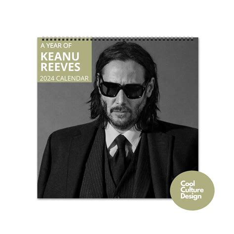 Keanu Reeves Calendar Vol Calendar Wall Calendar Etsy Portugal