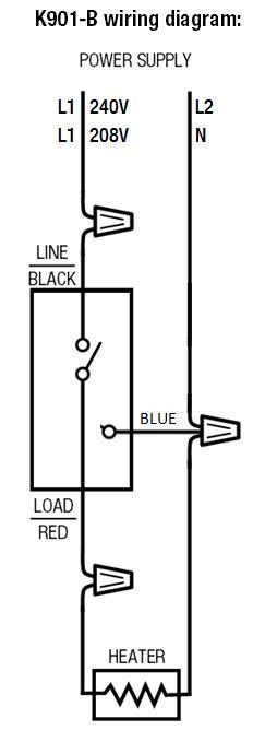 Wiring Diagram For Multiple Baseboard Heaters Ct410b1017 E1 Non Programmable Thermostat