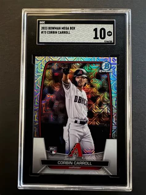 Bowman Chrome Corbin Carroll Recrue M Ga Bo Te R Fracteur Rc