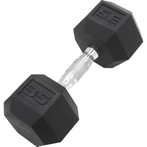 Cap Barbell 35 Lb Coated Hex Dumbbell Academy