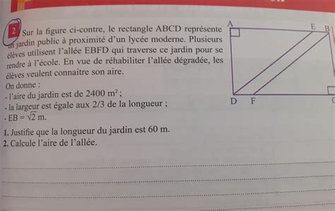 SITUATIONS D ÉVALUATION 2 Sur la figure ci contre le rectangle ABCD