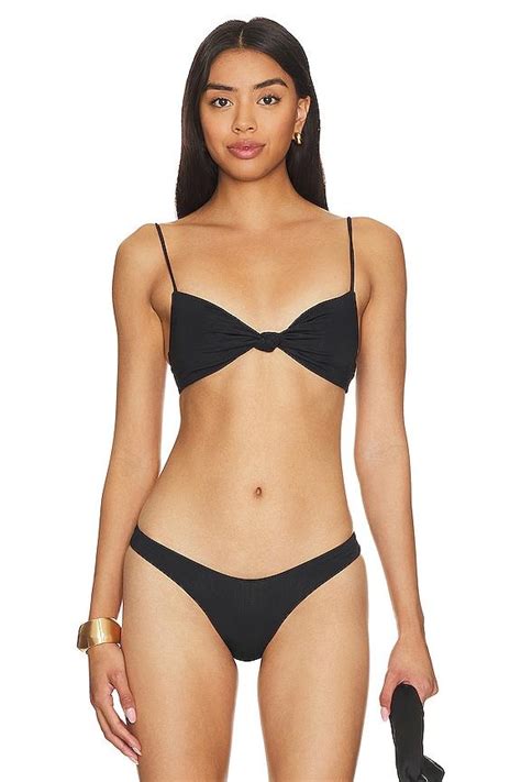 ViX Erin Knot Bikini Top In Black Lyst