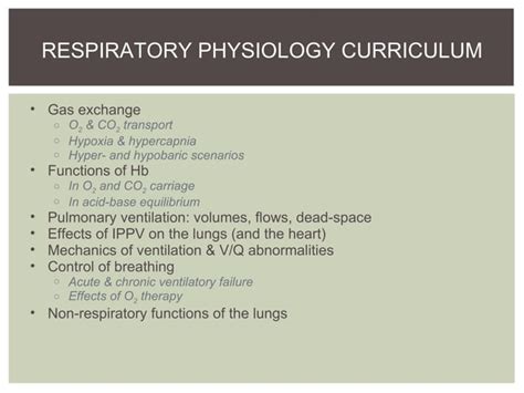 Pathophysiology Of Hypoxic Respiratory Failure Ppt