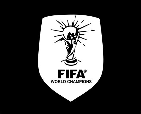 Fifa World Champion Badge Logo White Symbol Abstract Design Vector