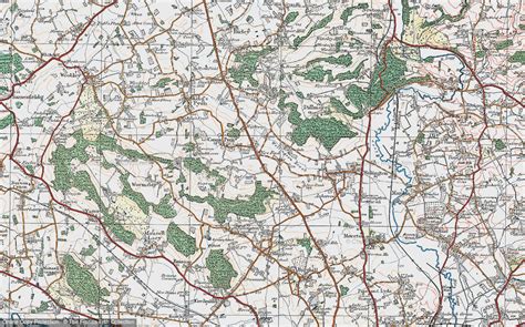 Historic Ordnance Survey Map Of Canon Pyon 1920