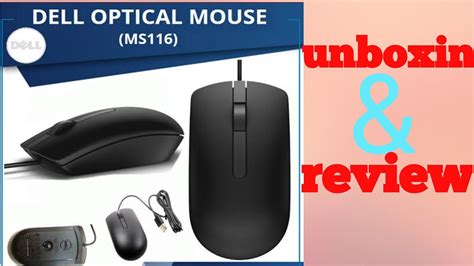 Dell Optical Mouse Dell Ms116 Wired Optical Mouse Unboxing And Review Youtube