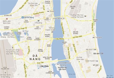 Danang City Tourist Map Danang City Vietnam Tourist Maps