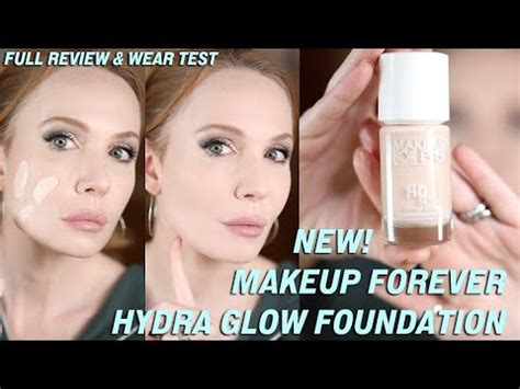 New Makeup Forever Hd Hydra Glow Foundation Review Wear Test Youtube