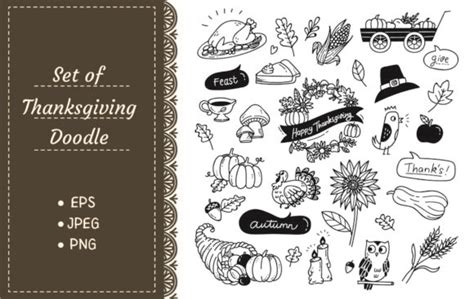 Set Of Cute Doodle Vector Illustration Graphic By Big Barn Doodles