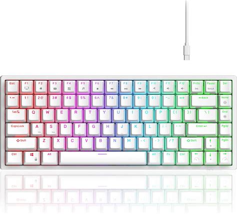 Amazon In Buy RK ROYAL KLUDGE RK84 Wired RGB 75 Hot Swappable Mechanical Keyboard 84 Keys