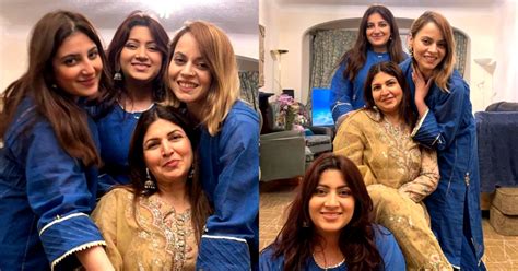 Shagufta Ijaz With Daughters On Eid Reviewit Pk