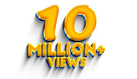 Thumbnail Clipart Vector Transparent 10m Views Celebration Youtube