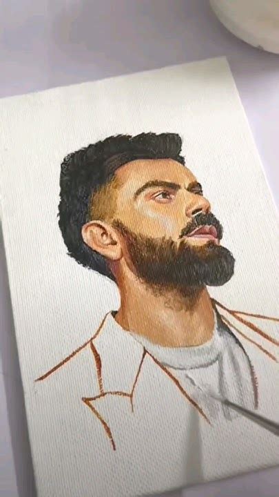 The Gote drawing 😍 Virat Kohli #t20worldcup win #shortfeed #sketch # ...