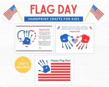 Flag Day Craft, Flag Day Handprint Craft, Flag Day Activities, Flag Day ...