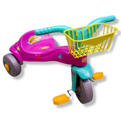 Tico Tico Triciclo Velotrol Infantil Bala Cesta No Shoptime